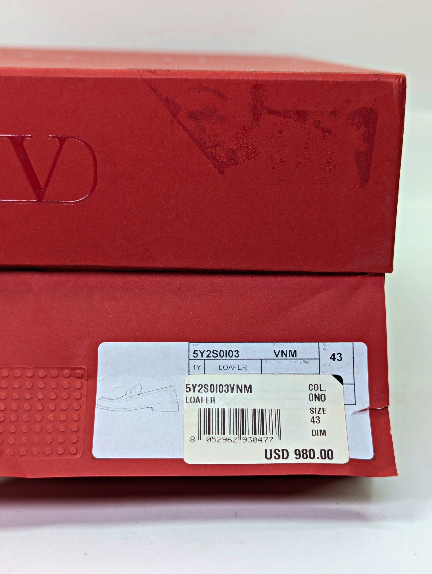 Valentino Garavani Men's Vlogo Penny Loafer in Nero Black Size 43 (MSRP $980)