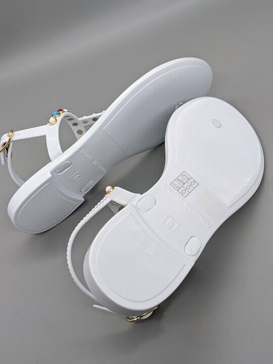STUART WEITZMAN Women's Charm Strap Slingback Jelly Sandals Size 5 MSRP $195