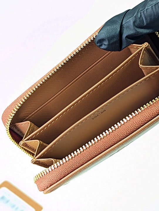 MCM Himmel Fabric Zip Around Logo Wallet (MSRP $310)