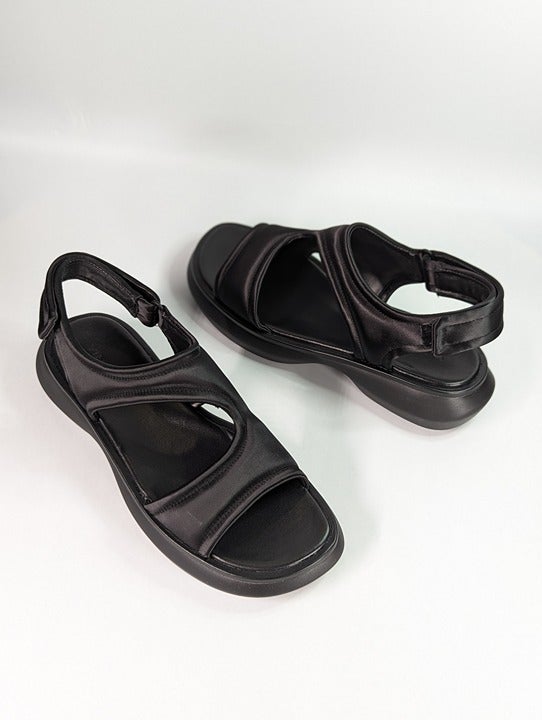 Vince Women's Fresca Black Strappy Slingback Sport Sandals Size 7 (MSRP $285)
