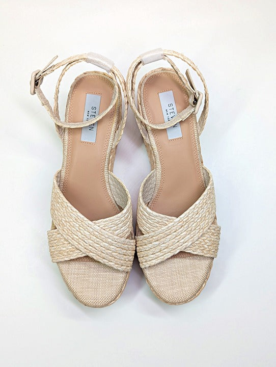 NWOB Steven New York Ramey Espadrille Platform Wedge Sandal Size 10 (MSRP $130)