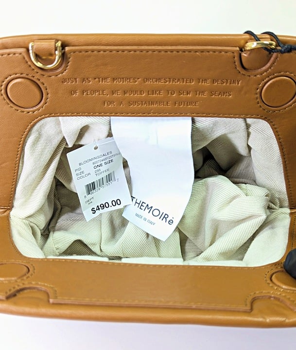 THEMOIRè Tia Women's Flat Toffee Woven Convertible Clutch (MSRP $490)