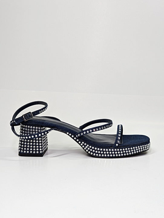 BCBGeneration Lissena-2 Women's Rhinestones Platform Sandals Size 9.5 MSRP $109