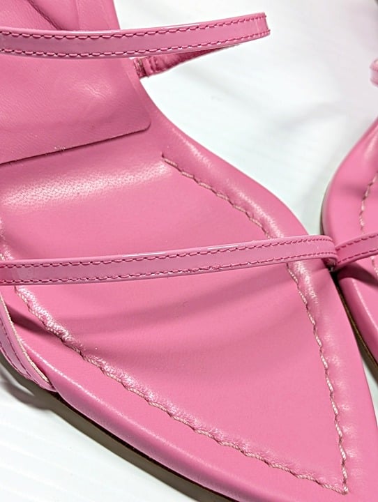 Gia Borghini Women's Gia 26 Strappy Wedge Sandals Pink Size 39 IT (MSRP $510)