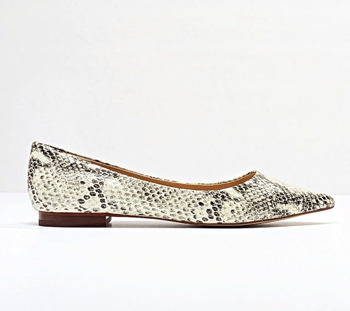 Aqua Women's Abel Snake Embossed Point Toe Flats Size 7 M (MSRP $79)