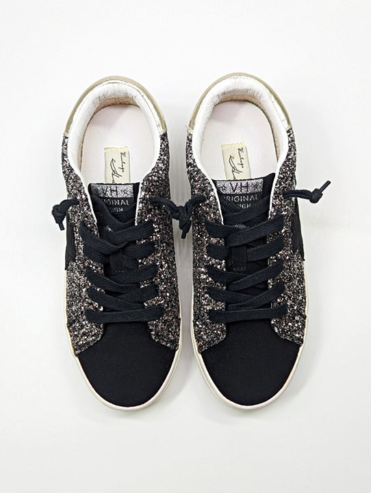 NWOB Vintage Havana Sumter Star Glitter Platform Sneakers Size 6 (MSRP $125)