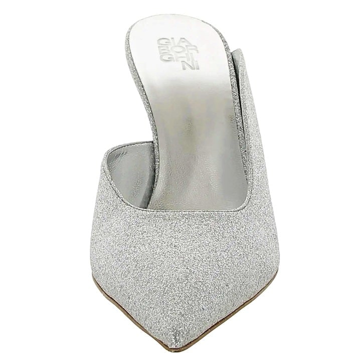 Gia Borghini Women's Abella Glitter Pointed Toe Heel Mules Size 37 (MSRP $550)