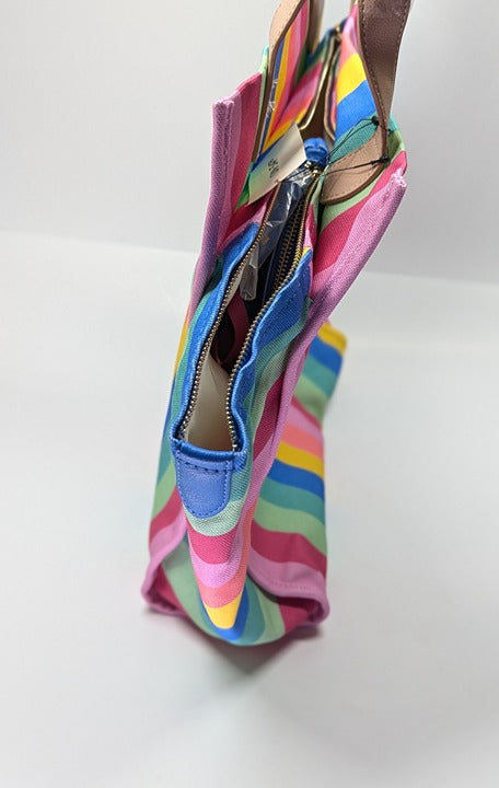 On 34th Cynthiah Extra Large Canvas Shoulder Tote Bag Stripe (MSRP $90)