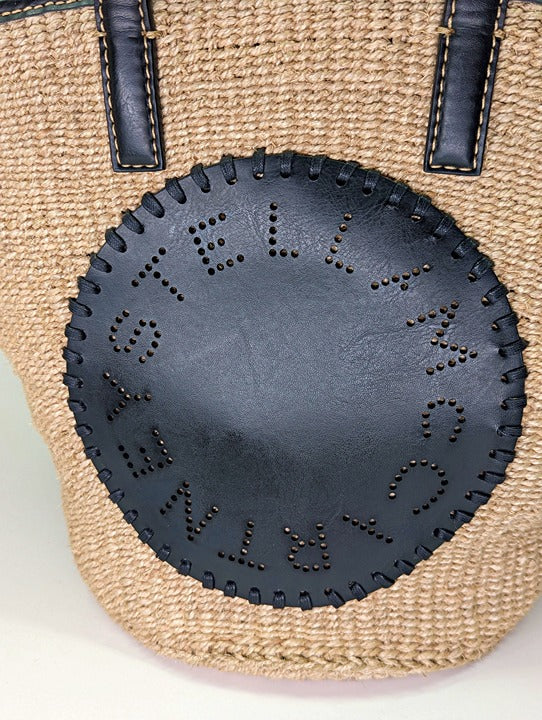 Stella McCartney Women's Black Appliqué-Logo Tote Bag (MSRP $975)
