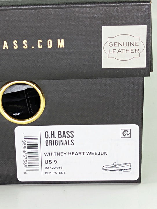 G.H. Bass Women's Whitney Love Heart Weejun Penny Loafers Size 9 (MSRP $195)
