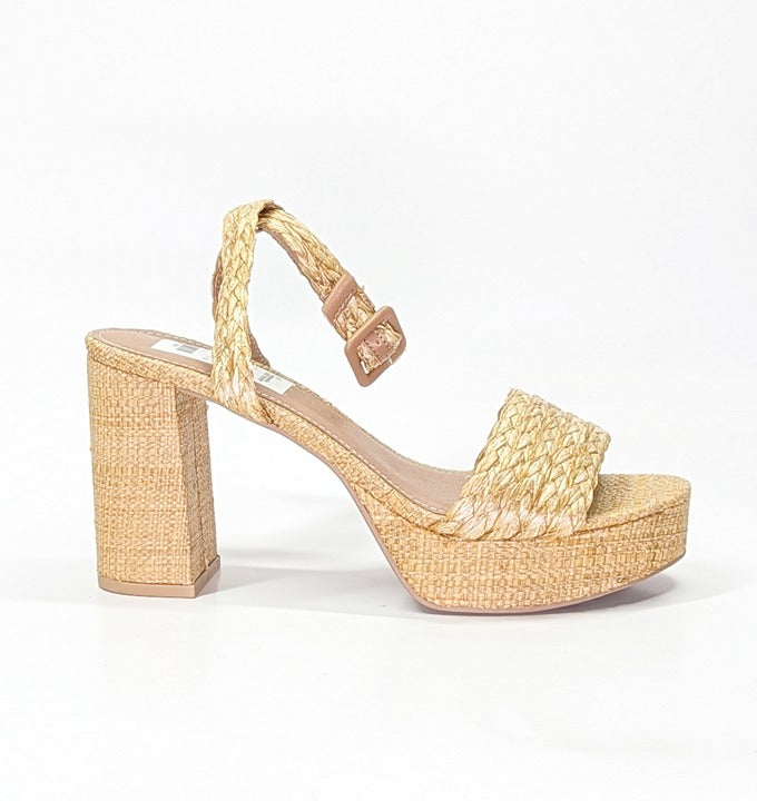 Chinese Laundry Truett Women's Ankle Wrap Platform Sandal Size 8.5 (MSRP $90)