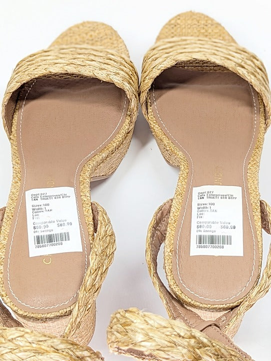 Chinese Laundry Truett Women's Ankle Wrap Platform Sandal Size 10 (MSRP $90)