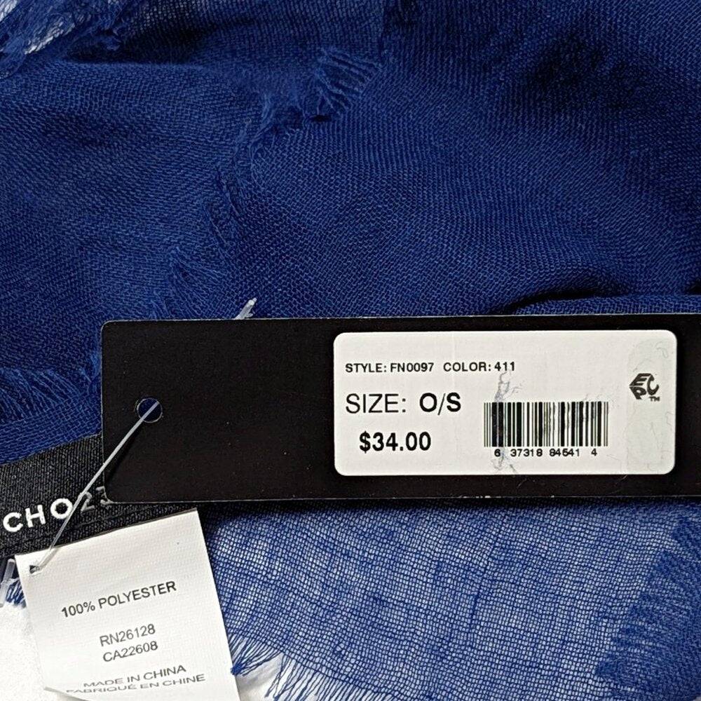 Echo 23 Women's Navy Versatile Lightweight Crinkle Textured Cover Up (MSRP $34)