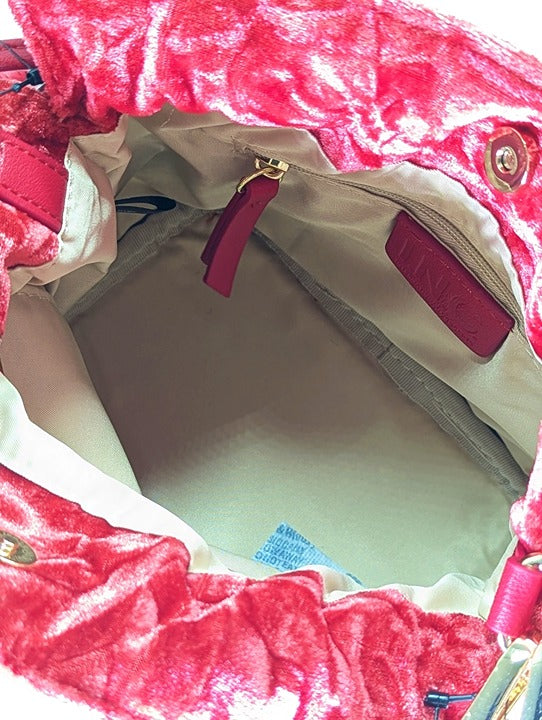 I.N.C. International Concepts Meliss Small Red Velvet Bucket Bag (MSRP $80)