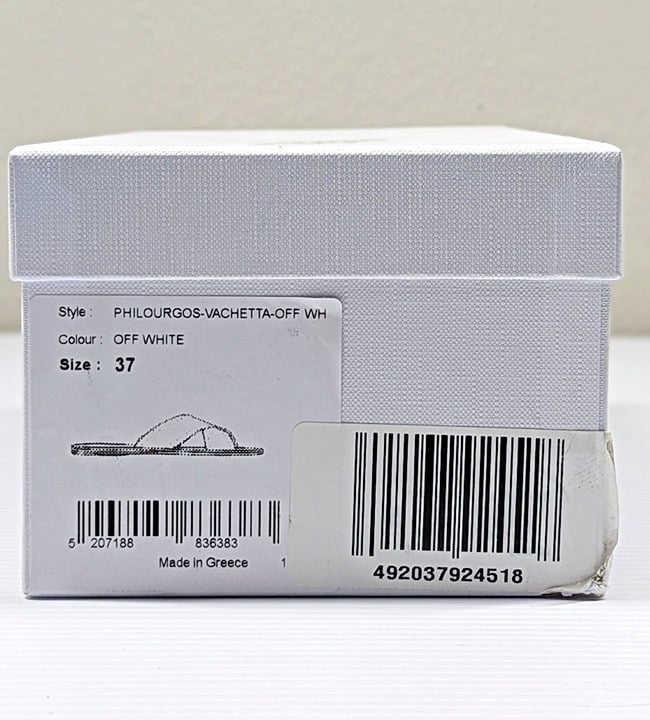 Ancient Greek Sandals Women's Philourgos Slide Sandals Size 37 EU (MSRP $285)