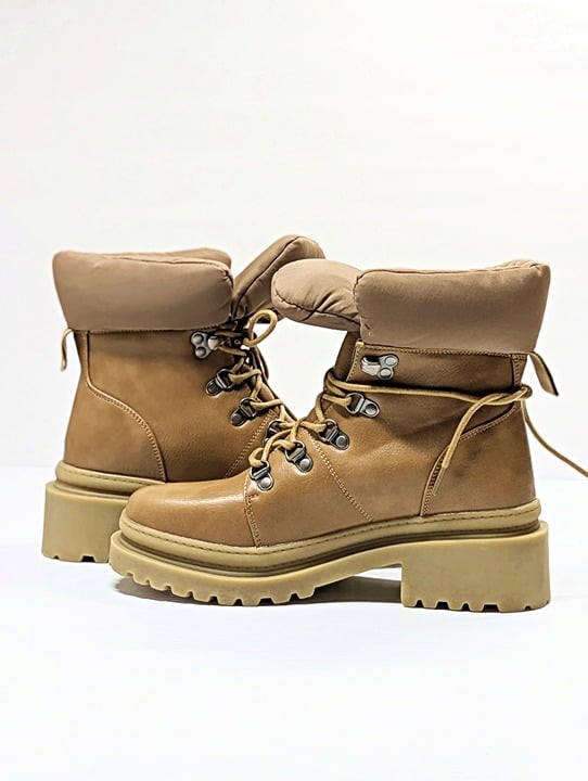 Journee Collection Irrah Women's Tru Comfort Foam Boot Taupe Size 7.5 MSRP $130