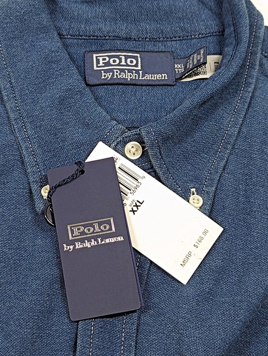 Polo Ralph Lauren Men's Cotton Chambray Button-Down Shirt Size XXL (MSRP $168)