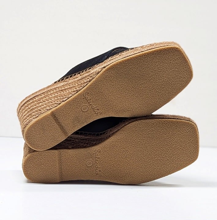 Splendid Women's Britt Square Toe Strap Espadrille Wedge Sandal Size 8 MSRP $150