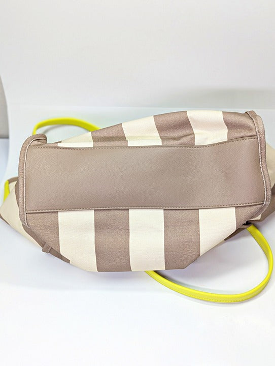 On 34th Cynthiah Extra Large Canvas Shoulder Tote Bag Dune Stripe (MSRP $90)