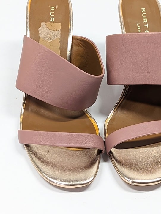 Kurt Geiger London Women's Charing Wedge Sandals Pale Pink Size 39.5 (MSRP $185)