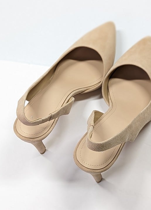Pour La Victoire Women's Darla Suede Slingback Pointed-Toe Pumps Size 11 M $225