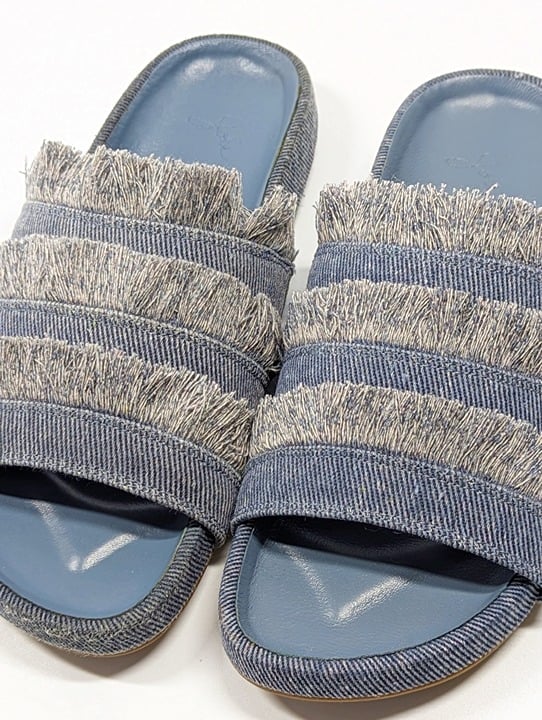 Joie Women's Jaden Dark Denim Pool Slide Sandals Size 36.5 EU (MSRP $228)