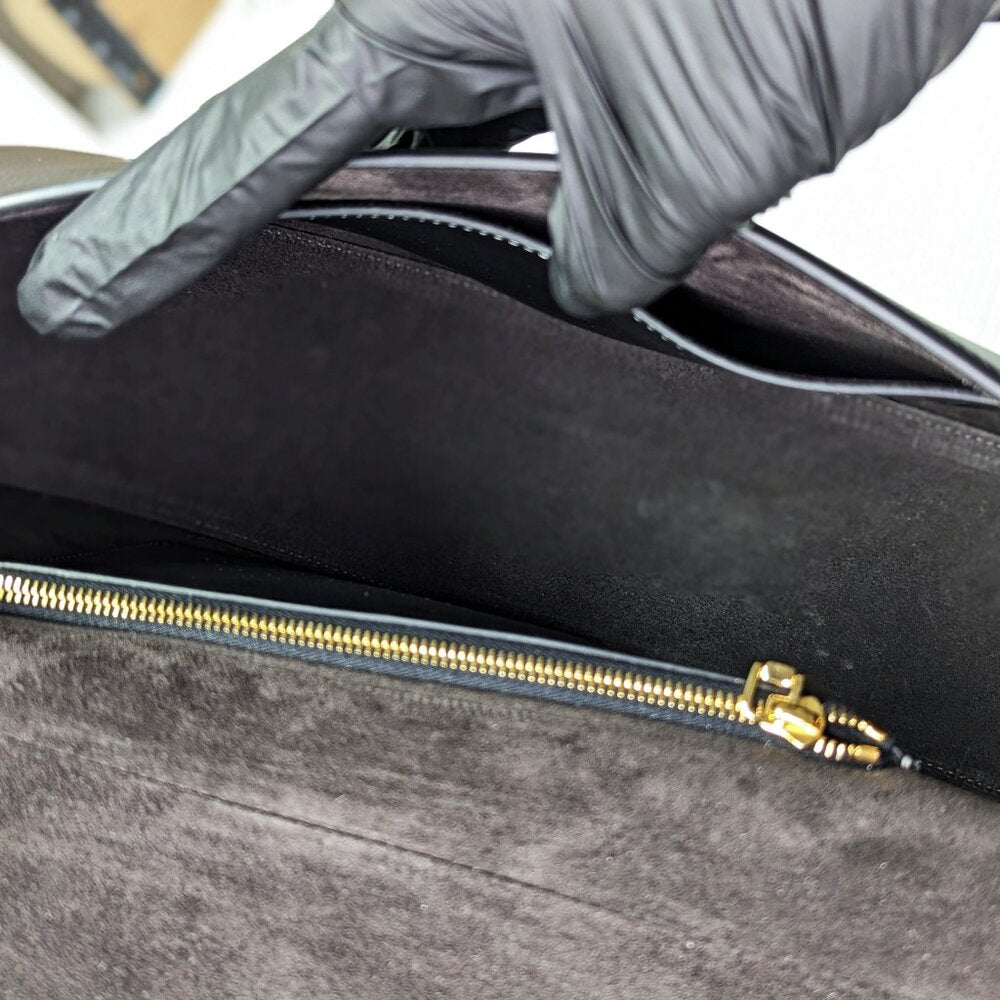 Valentino Garavani Ohval Medium Shoulder Bag Black Nappa Calfskin (MSRP $3,900)