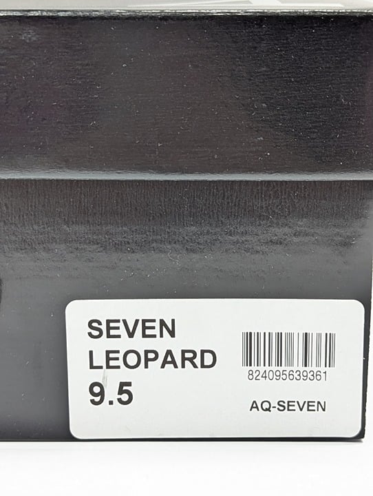 Aqua Women's Seven Leopard Print Calf Hair High-Heel Sandals Size 9.5 MSRP $119