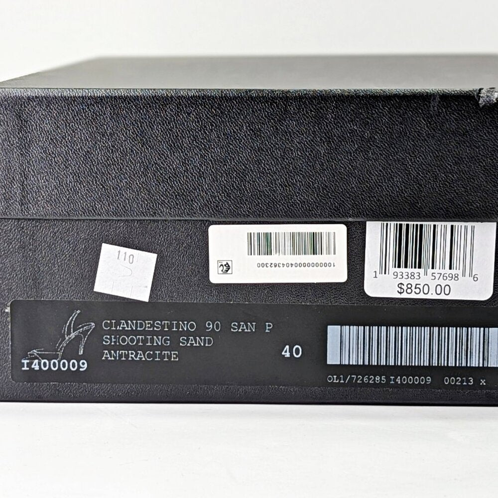 Giuseppe Zanotti Women's Clandestino 90 Slingback Sandals Size 40 (MSRP $850)