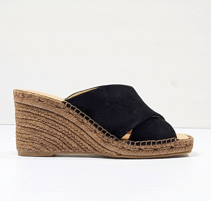 Splendid Women's Britt Square Toe Strap Espadrille Wedge Sandal Size 8 MSRP $150
