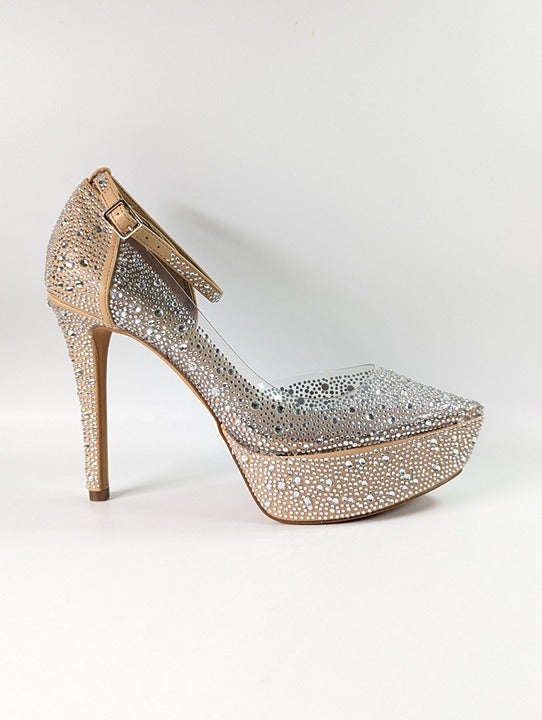 Jessica Simpson Women's Ormanda Embellished Platform Pumps Size 8.5 (MSRP $129)