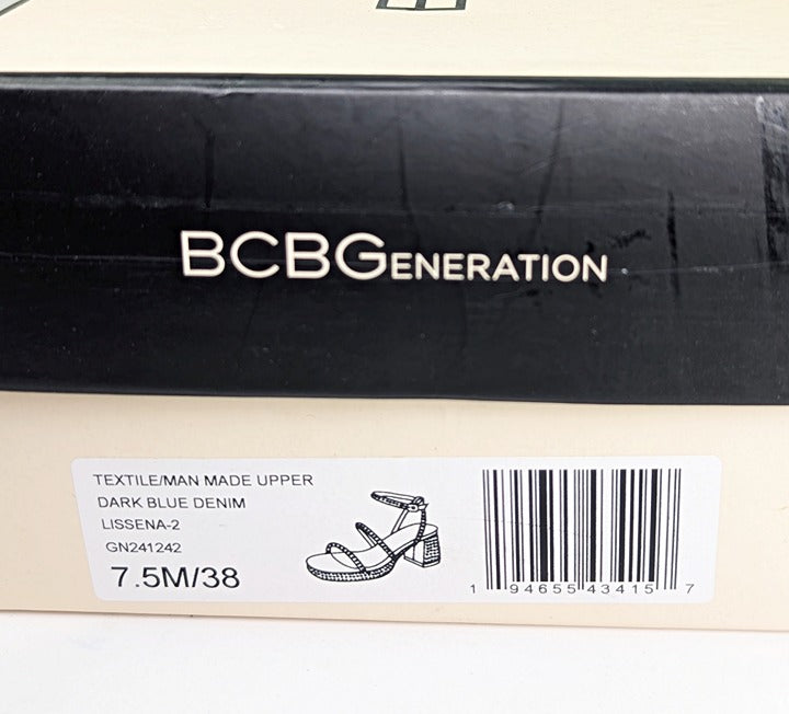 BCBGeneration Lissena-2 Women's Rhinestones Platform Sandal Size 7.5 MSRP $109