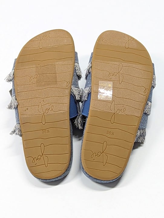 Joie Women's Jaden Dark Denim Pool Slide Sandals Size 36.5 EU (MSRP $228)
