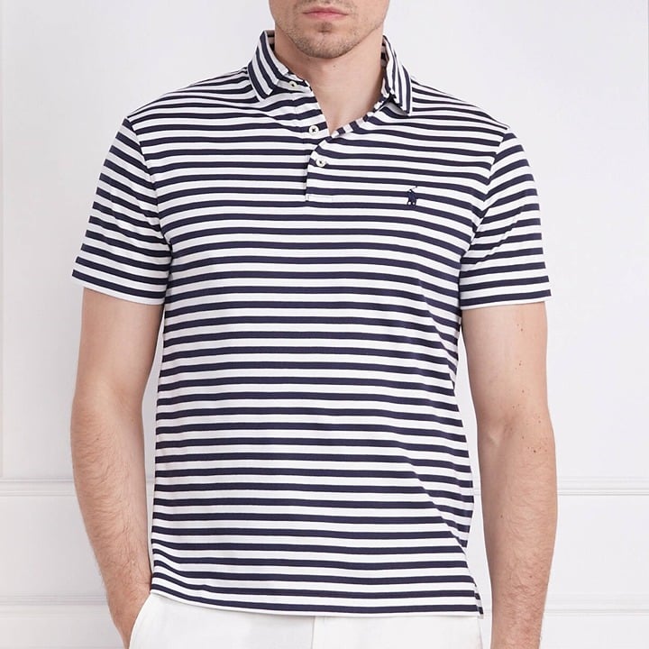Polo Ralph Lauren Men's Classic Fit Striped Cotton Polo Navy Size XXL MSRP $115
