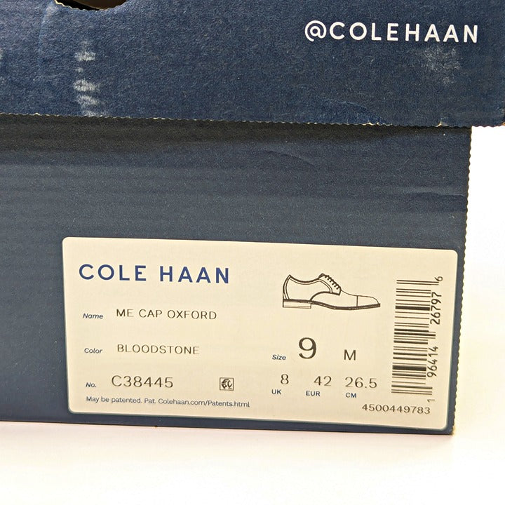 Cole Haan Men's Modern EssentialsCap Toe Oxford Shoes Size 9 (MSRP $270)
