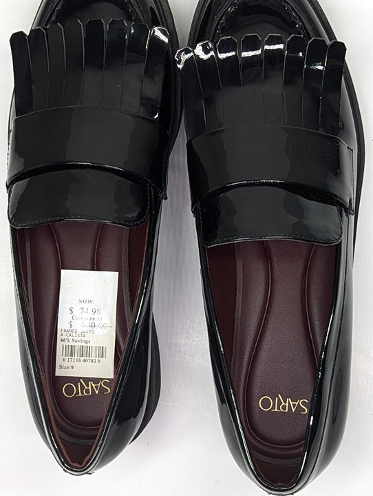 Franco Sarto Women's Calista Black Classic Loafer Size 9 (MSRP $140)