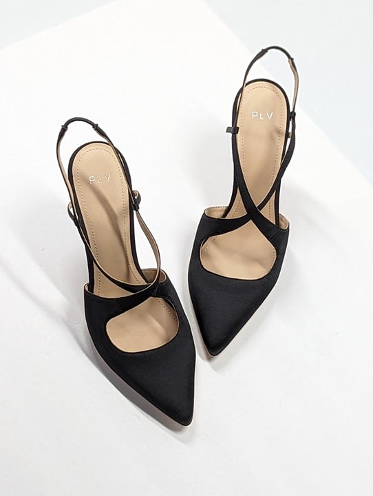 Pour La Victoire Women's Cerry Satin Slingback Heel Pumps Size 10 M (MSRP $245)