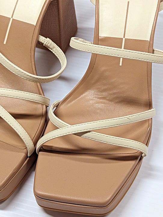 Dolce Vita Women's Amanda Ivory High Heel Sandals Size 10 (MSRP $150)