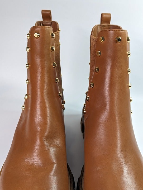 Michael Kors Women's Ridley Studded Lug-Sole Chelsea Booties Size 9 (MSRP $225)