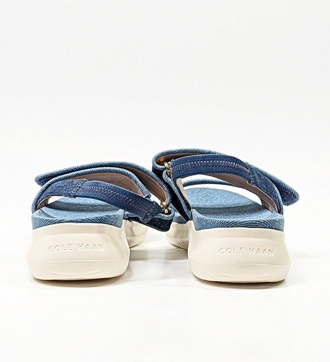 Cole Haan Meritt Women's Zerogrand Denim Platform Sandals Size 8.5 (MSRP $175)