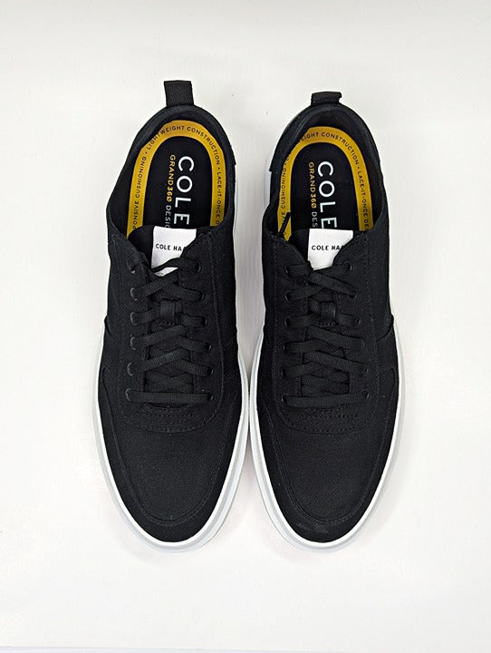 Cole Haan GrandPro Rally Men's Black Canvas Trainers Sneaker Size 13 (MSRP $135)