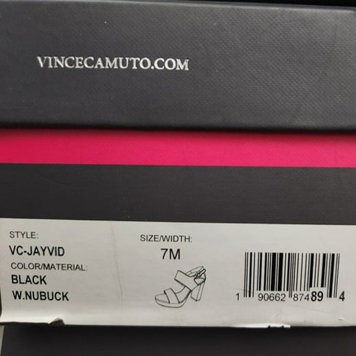 Vince Camuto Women's Jayvid Platform Dress Sandals Black Size 7 M (MSRP $139)