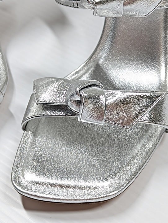 Alexandre Birman Clarita 85 Squared Flare Leather Sandals Size 39.5 IT MSRP $595