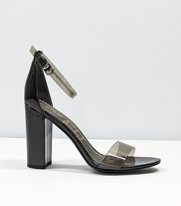 Sam Edelman Women's Yaro Sheer Ankle Strap High-Heel Sandals Size 8.5 MSRP $120