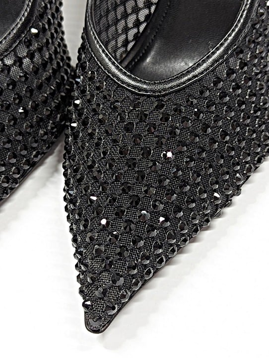 Stella McCartney Women's Stella Iconic Studded Mesh Pumps Size 36 EU (MSRP $995)
