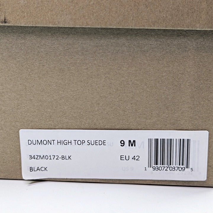 AllSaints Dumont Men's High Top Sneakers in Black Suede Size 9 (MSRP $188)