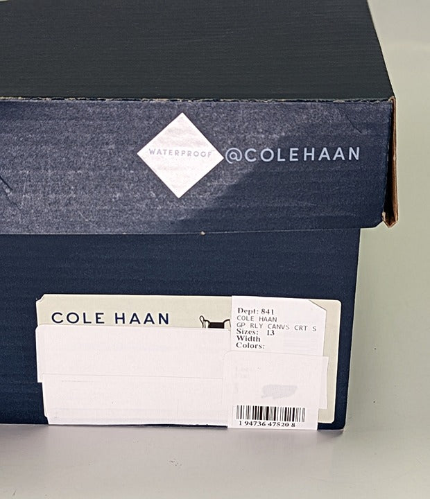 Cole Haan GrandPro Rally Men's Black Canvas Trainers Sneaker Size 13 (MSRP $135)