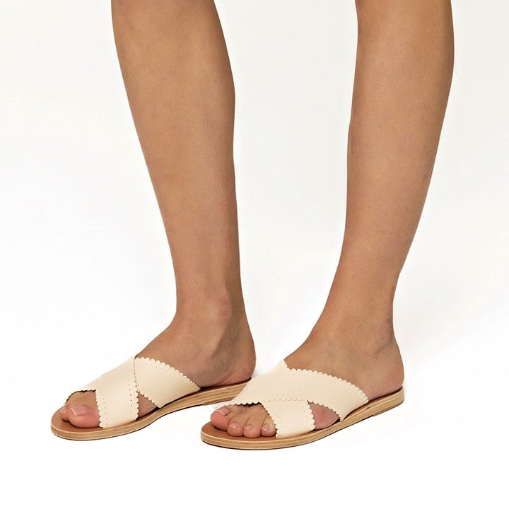 Ancient Greek Sandals Women's Philourgos Slide Sandals Size 37 EU (MSRP $285)