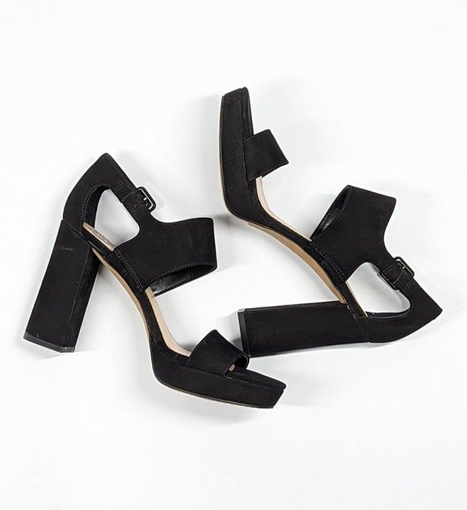 Vince Camuto Women's Jayvid Platform Dress Sandals Black Size 7 M (MSRP $139)