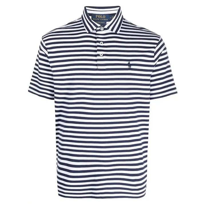 Polo Ralph Lauren Men's Classic Fit Striped Cotton Polo Navy Size XXL MSRP $115